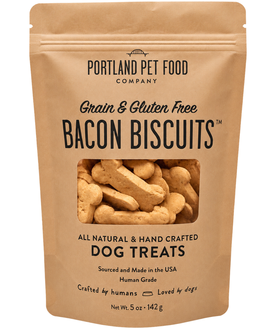 Pet Food Bacon Biscuits – Grain & Gluten Free Dog Treats, 5 oz