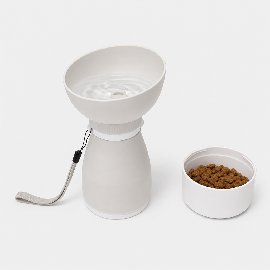 Oak n Tail  2-in-1 Travel Water Bottle & Bowl
