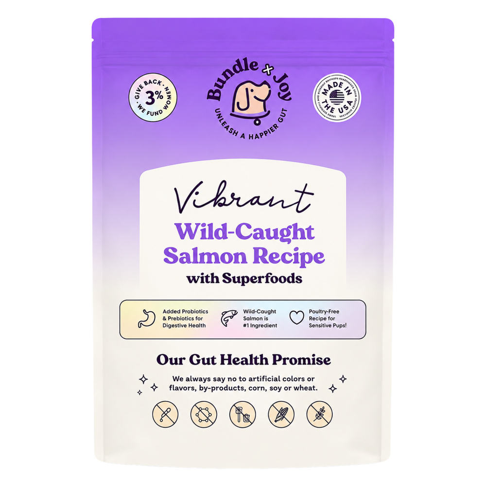Vibrant Wild-Caught Salmon Recipe Dog Food – 4 lb