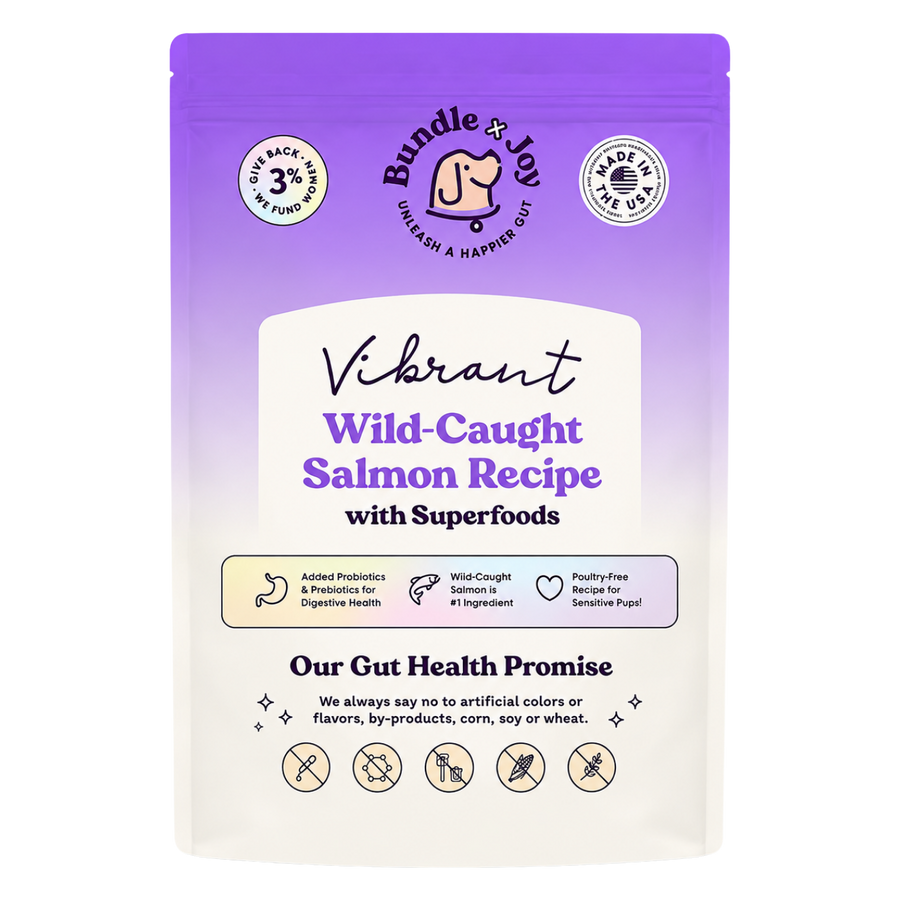 Vibrant Wild-Caught Salmon Recipe Dog Food – 4 lb