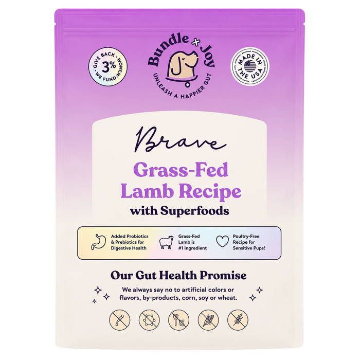 Brave Grass-Fed Lamb Recipe Dog Food – 4 lb