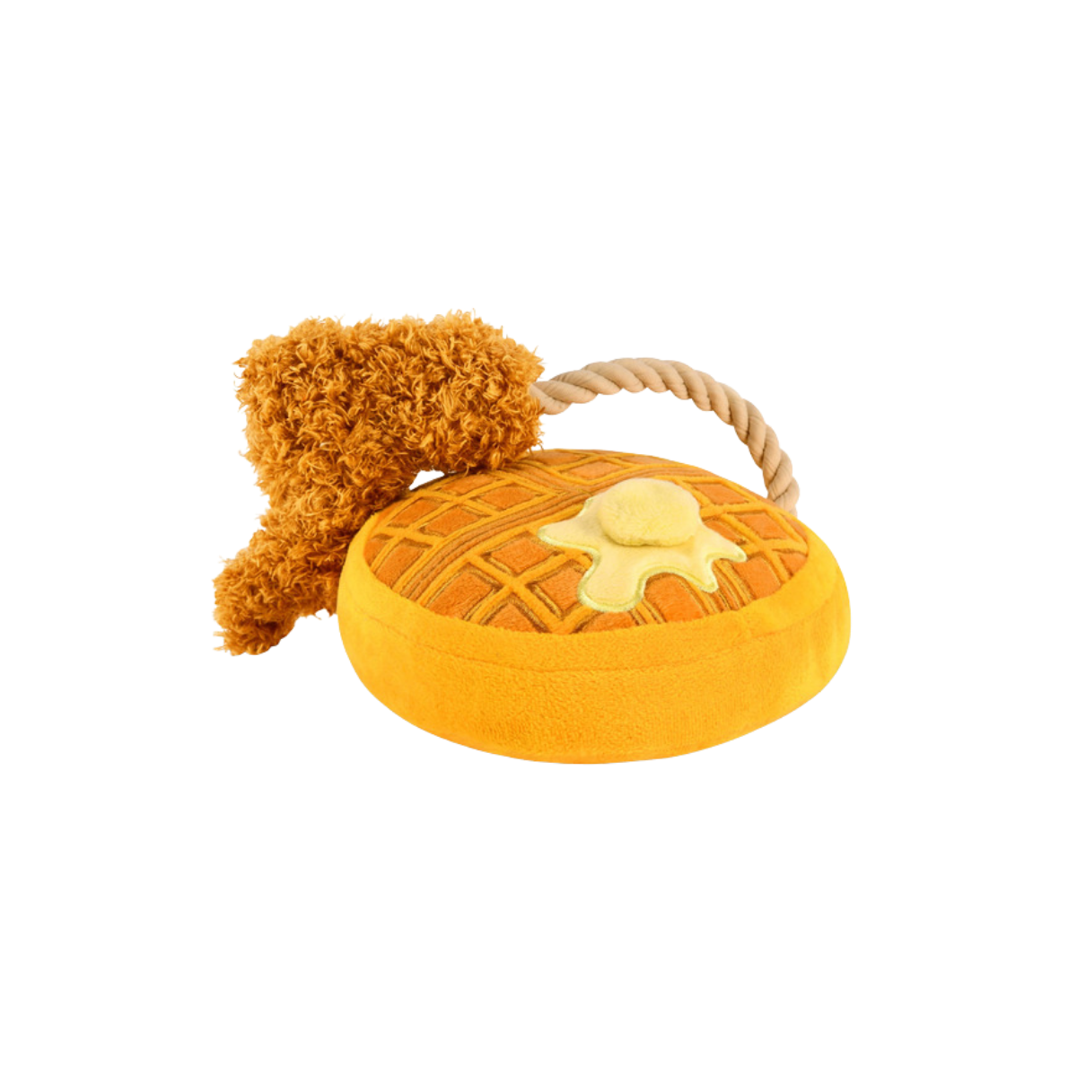 PLAY Chicken & Waffles Barking Brunch Plush Dog Toy