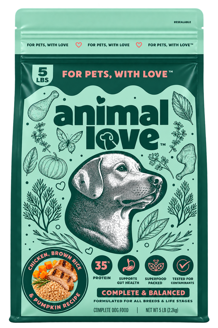 Animal Love Chicken Flavor Dry Dog Food